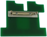 Alpha Kappa Alpha Acrylic Line #11 Mirror Pin [Green/Pink]