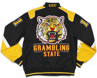 Big Boy Grambling State Tigers S9 Mens Racing Twill Jacket [Black]