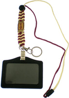 Kappa Alpha Psi Paracord Lanyard With Badge Holder [Crimson Red]