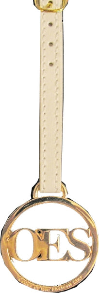 Eastern Star Round Purse Medallion With Strap [Gold]