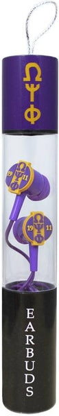 Omega Psi Phi Greek Beats Performance Earbuds [Purple]
