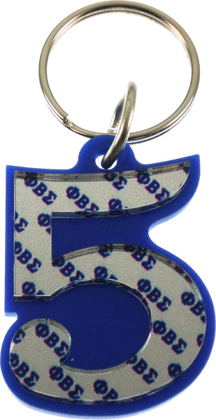 Phi Beta Sigma Line #5 Key Chain [Blue]
