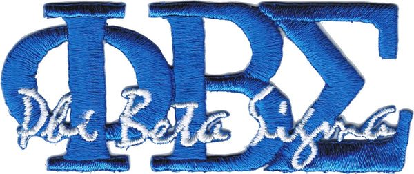 Phi Beta Sigma Signature Iron-On Patch [Blue]