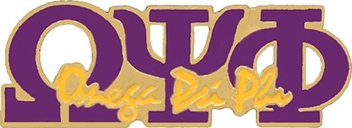Omega Psi Phi Signature Lapel Pin [Gold]