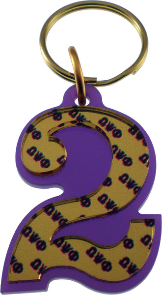 Omega Psi Phi Line #2 Key Chain [Purple]