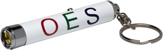 Eastern Star Projection Torch Light Key Ring [White]