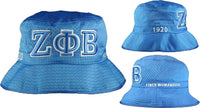 Zeta Phi Beta Embroidered Bucket Hat [Blue]