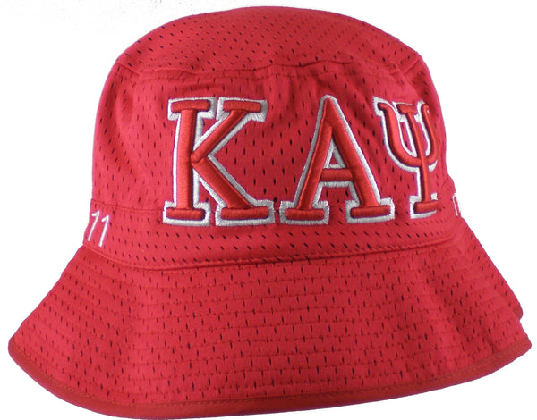 Kappa Alpha Psi Embroidered Bucket Hat [Red]