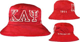 Kappa Alpha Psi Embroidered Bucket Hat [Red]