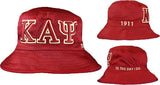 Kappa Alpha Psi Embroidered Bucket Hat [Crimson Red]