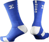 Phi Beta Sigma Greekfeet Mens Athletic Dri-Fit Crew Socks [Blue]