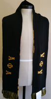 Buffalo Dallas Alpha Phi Alpha 2-Ply Knit Scarf [Black]