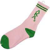 Buffalo Dallas Alpha Kappa Alpha Crew Socks [Pink]