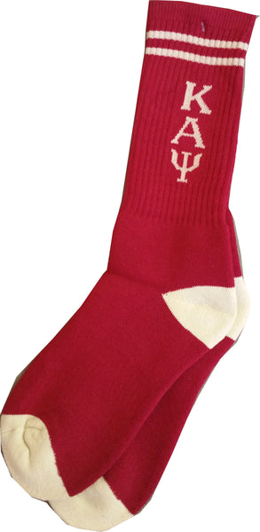 Buffalo Dallas Kappa Alpha Psi Crew Socks [Crimson Red]