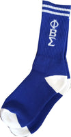 Buffalo Dallas Phi Beta Sigma Crew Socks [Blue]
