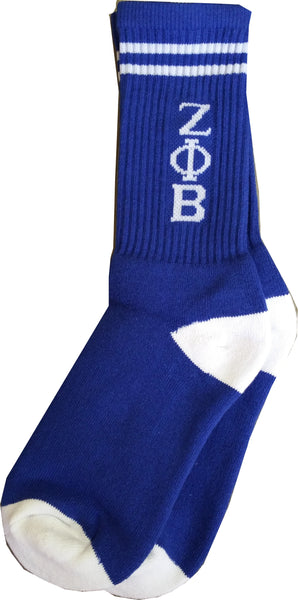 Buffalo Dallas Zeta Phi Beta Crew Socks [Blue]