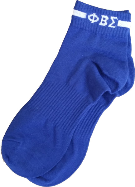 Buffalo Dallas Phi Beta Sigma Footie Socks [Blue]