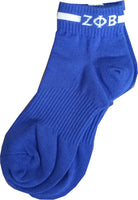 Buffalo Dallas Zeta Phi Beta Footie Socks [Blue]