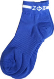 Buffalo Dallas Zeta Phi Beta Footie Socks [Blue]