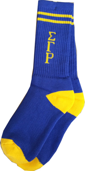 Buffalo Dallas Sigma Gamma Rho Crew Socks [Blue]
