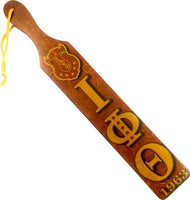 Iota Phi Theta Printed Symbol Crest Wood Paddle [Brown]