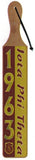Iota Phi Theta Acrylic Topped Mirror Year Wood Paddle [Brown]