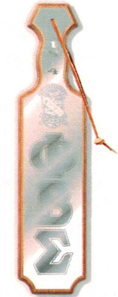 Phi Beta Sigma Platinum Founders Wood Paddle [Brown]
