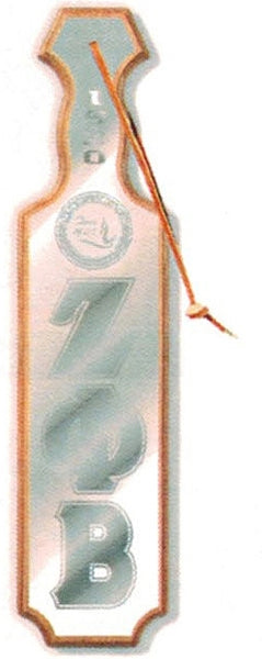 Zeta Phi Beta Platinum Founders Wood Paddle [Brown]