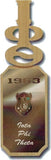 Iota Phi Theta Group Letters Domed Wood Wall Hanger [Brown]