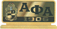 Alpha Phi Alpha Wood Desk Top Founders Piece [Brown]