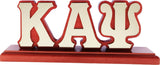 Kappa Alpha Psi Wood Desk Top Letters With Color Base [Red]