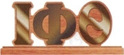 Iota Phi Theta Wood Desk Top Letters [Brown]