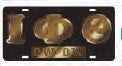 Iota Phi Theta Ow-Ow Mirror Insert Tag License Plate [Black]