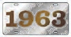 Iota Phi Theta 1963 Founder Satin Background Tag License Plate [Silver]