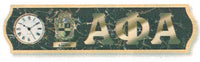 Alpha Phi Alpha Wood Wall Clock [Brown]