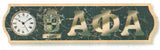 Alpha Phi Alpha Wood Wall Clock [Brown]