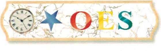 Eastern Star Wood Wall Clock [Brown]