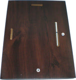 Mason Circle Crest Acrylic Topped Wood Wall Plaque [Brown]