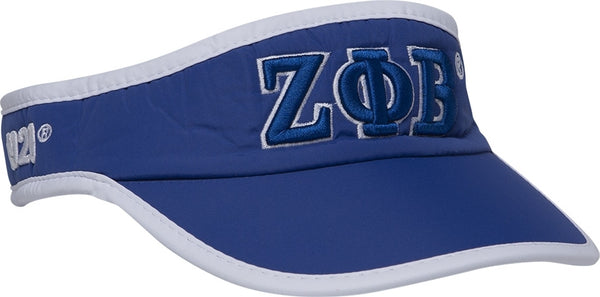 Zeta Phi Beta Featherlight Womens Visor [Blue]