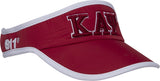 Kappa Alpha Psi Featherlight Mens Visor [Red]