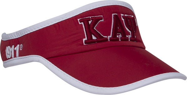 Kappa Alpha Psi Featherlight Mens Visor [Red]