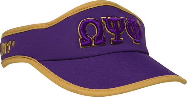 Omega Psi Phi Featherlight Mens Visor [Purple]