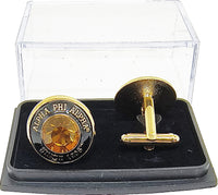 Alpha Phi Alpha Topaz Stone Signet Cuff Links [Gold]
