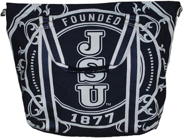 Big Boy Jackson State Tigers S1 Canvas Tote Bag [Navy Blue]