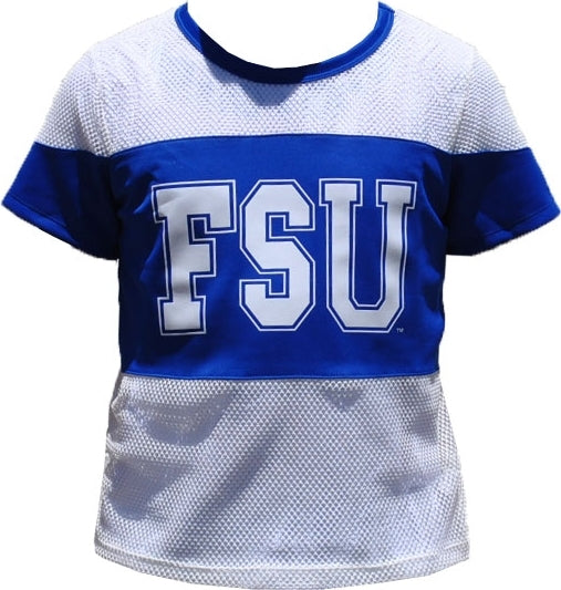 Big Boy Fayetteville State Broncos Mesh Ladies Tee [Royal Blue]