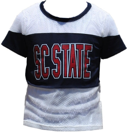 Big Boy South Carolina State Bulldogs Mesh Ladies Tee [Navy Blue]