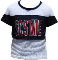 Big Boy South Carolina State Bulldogs Mesh Ladies Tee [Navy Blue]