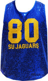 Big Boy Southern Jaguars Womens Sequins Tank Top [Royal Blue]