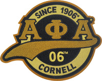 Alpha Phi Alpha Chenille Tail Sew-On Patch [Gold]