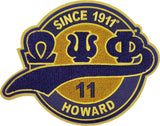 Omega Psi Phi Chenille Tail Sew-On Patch [Purple]